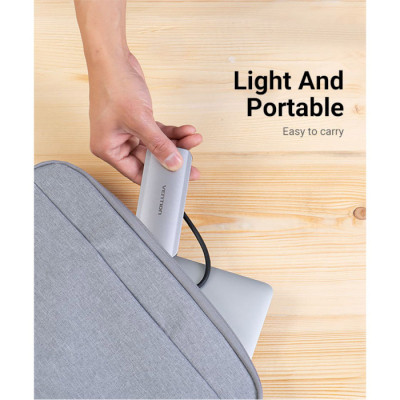 Концентратор Vention USB 3.1 Type-C to HDM/USB 3.0х3//PD 100W 5-in-1 (THFHB) Винница - изображение 7