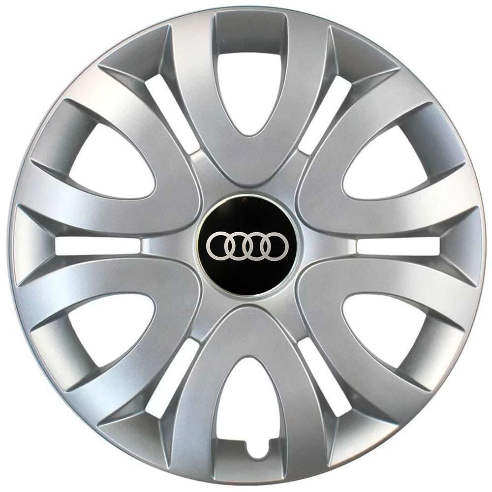 Автомобильные модельные колпаки R15 Audi 330 4шт, SJS, серебряные Киев - изображение 1