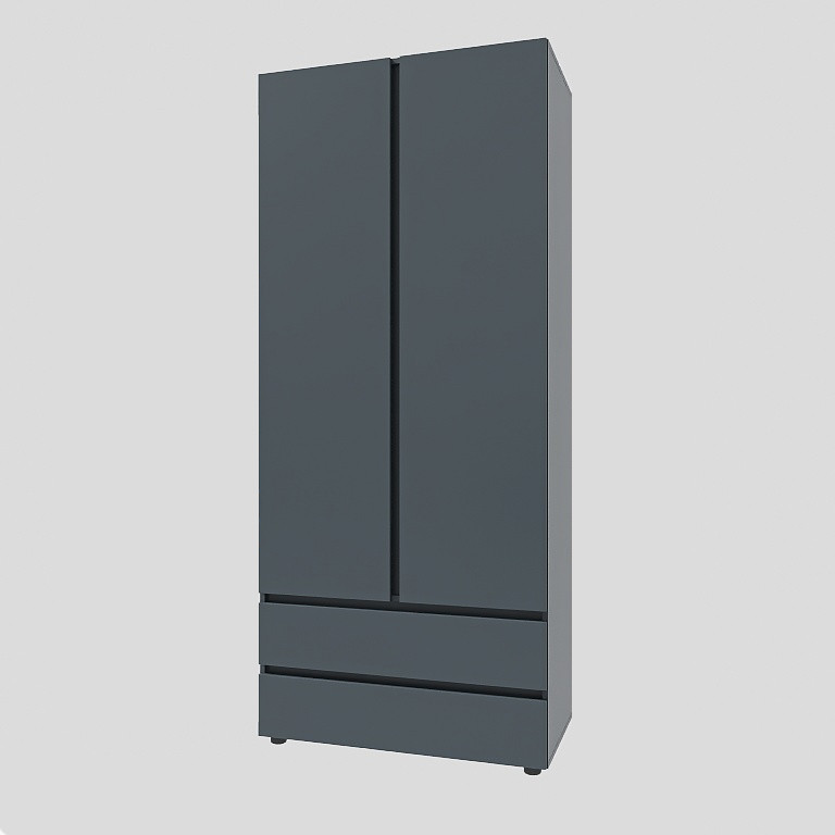 Шкаф двухдверный Эверест ШЛ-2 Лайт Графит (DTM-4912) Днепр - изображение 2