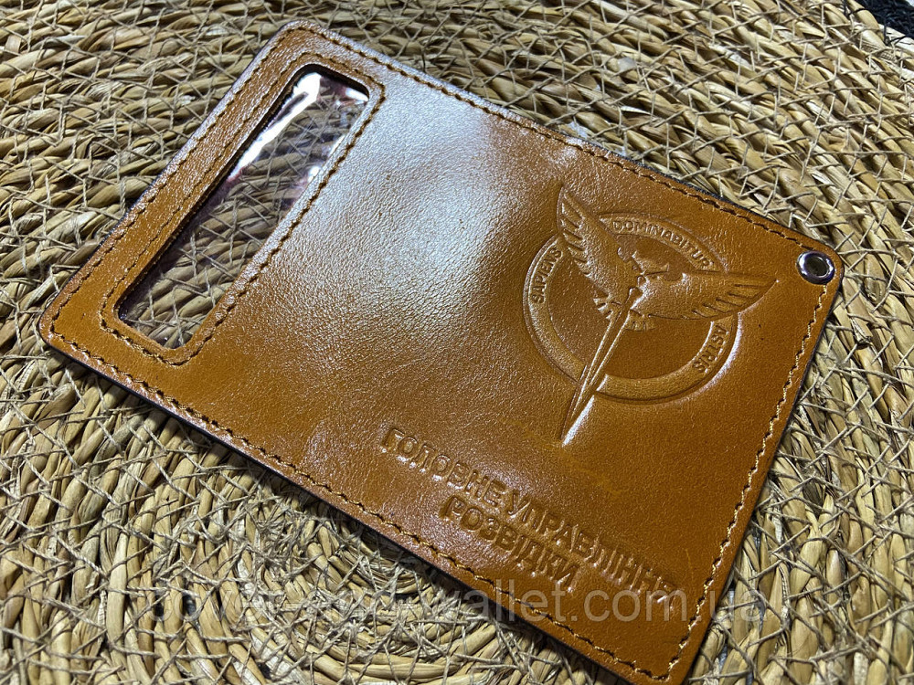 Обложка ГУР (Главное управление разведки) с пластиковым шевроном Puos Киев - изображение 10