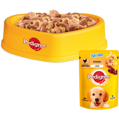 Вологий корм для собак Pedigree Junior Курка з рисом у желе 100 г (5900951017247) Вінниця - фото 5