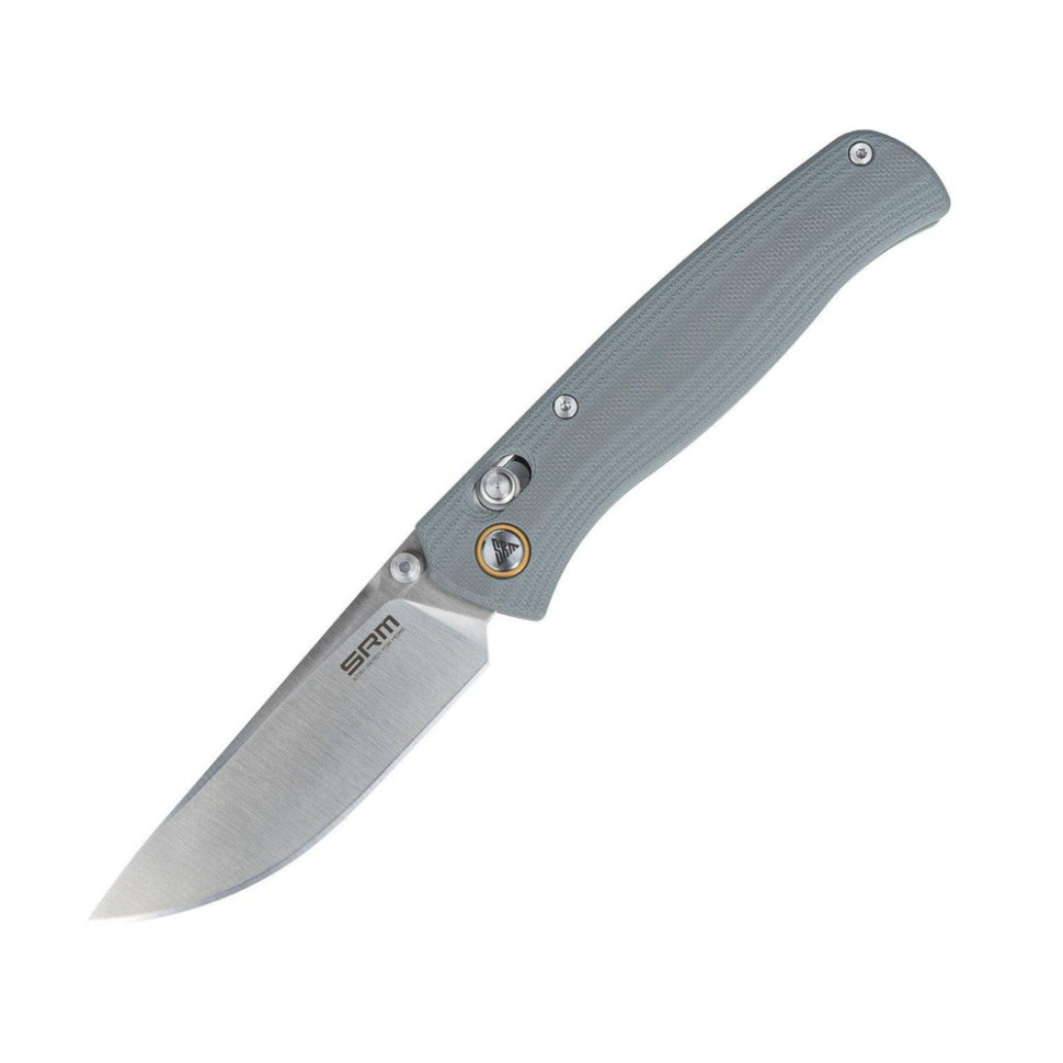 Ніж складаний туристичний SRM Medal 255L-GK2 (8.2 см) 10Cr / G10 сірий Київ - фото 1