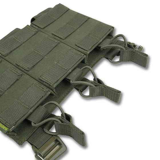 Зʼємна передня панель до плитоноски з підсумками під 3 магазини хакі Київ