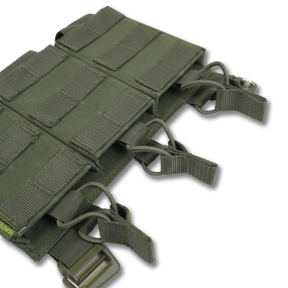 Зʼємна передня панель до плитоноски з підсумками під 3 магазини хакі Київ - фото 5