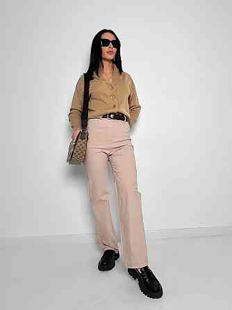 Брюки-палаццо з джинс-бенгаліну "Grape" оптом | Розпродаж моделі Київ