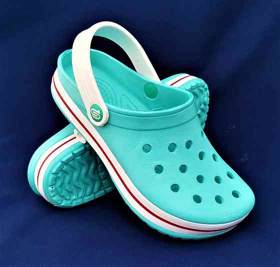 Женские Тапочки CROCS Бирюзовые Кроксы Шлёпки Сланцы (размеры: 36,38) Днепр