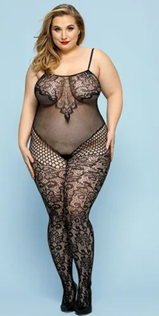 Боди комбинезон с цветочным принтом(без доступа) Maria XL/XXL Sex Aura Киев