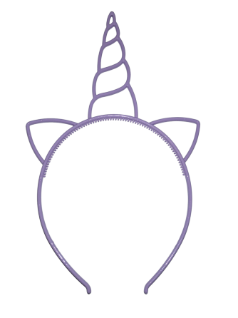 Детский обруч Единорог с ушками 22 на 14 см фиолетовый Киев