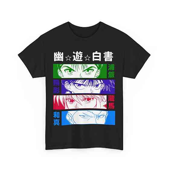 Футболка аниме Аниме Ейес Йу Йухакусхо оверсайз (S/M/L) Черний AnimeJ0110 Днепр