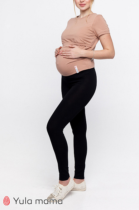 Трикотажные лосины для беременных под животик Kaily new 2XL Юла Мама Черный 12.39.011 Кривой Рог - изображение 3