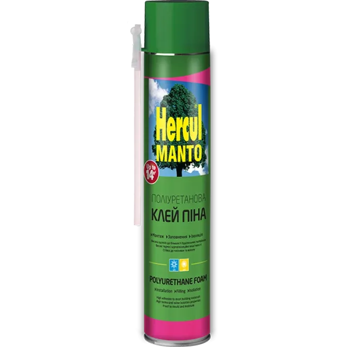 Клей-піна монтажна ручна Hercul STD Manto 800 мл Київ - фото 2