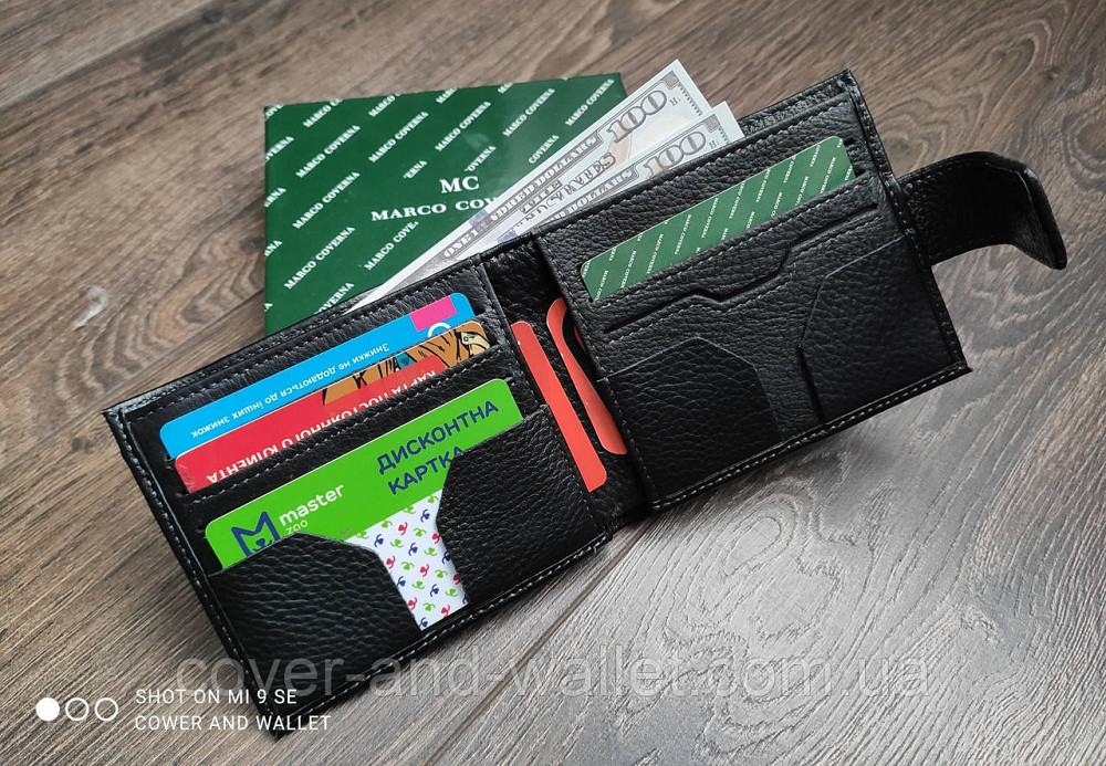 Стильный мужской кошелек для купюр и карточек на магнитах Marco Coverna MC 616 Киев - изображение 3