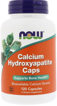 Кальций и фосфор для костей в капсулах Now Foods Calcium Hydroxyapatite 120 капс Киев