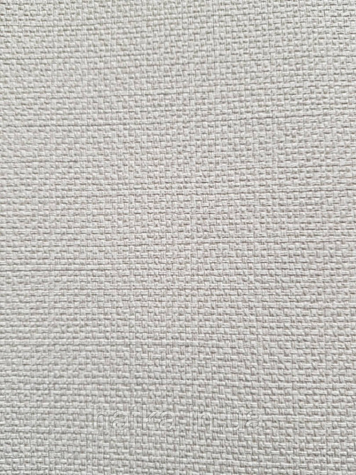 Обои виниловые на флизелине AdaWall Beta1.06х10 однотонные под ткань полоски елочка белые молочные 1104-1 Киев - изображение 2