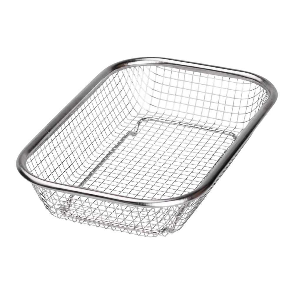 Zhongjing Сито-кошик для миття овочів та фруктів 29.5х21х6 см друшляк з нержавіючої сталі HP-19 Коломия - фото 3