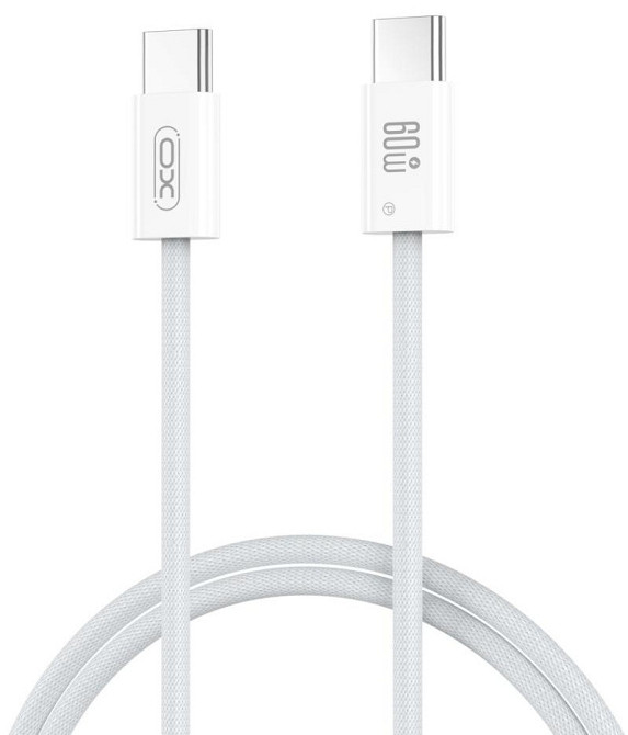 Кабель XO NBQ273 Imitation Series Type-C to Type-C - 60W - 1m White (7102283) Київ - фото 2