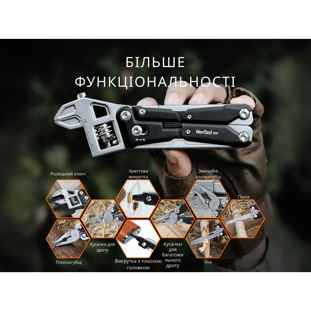 Мультитул NexTool Wrench W4 Рівне - фото 9