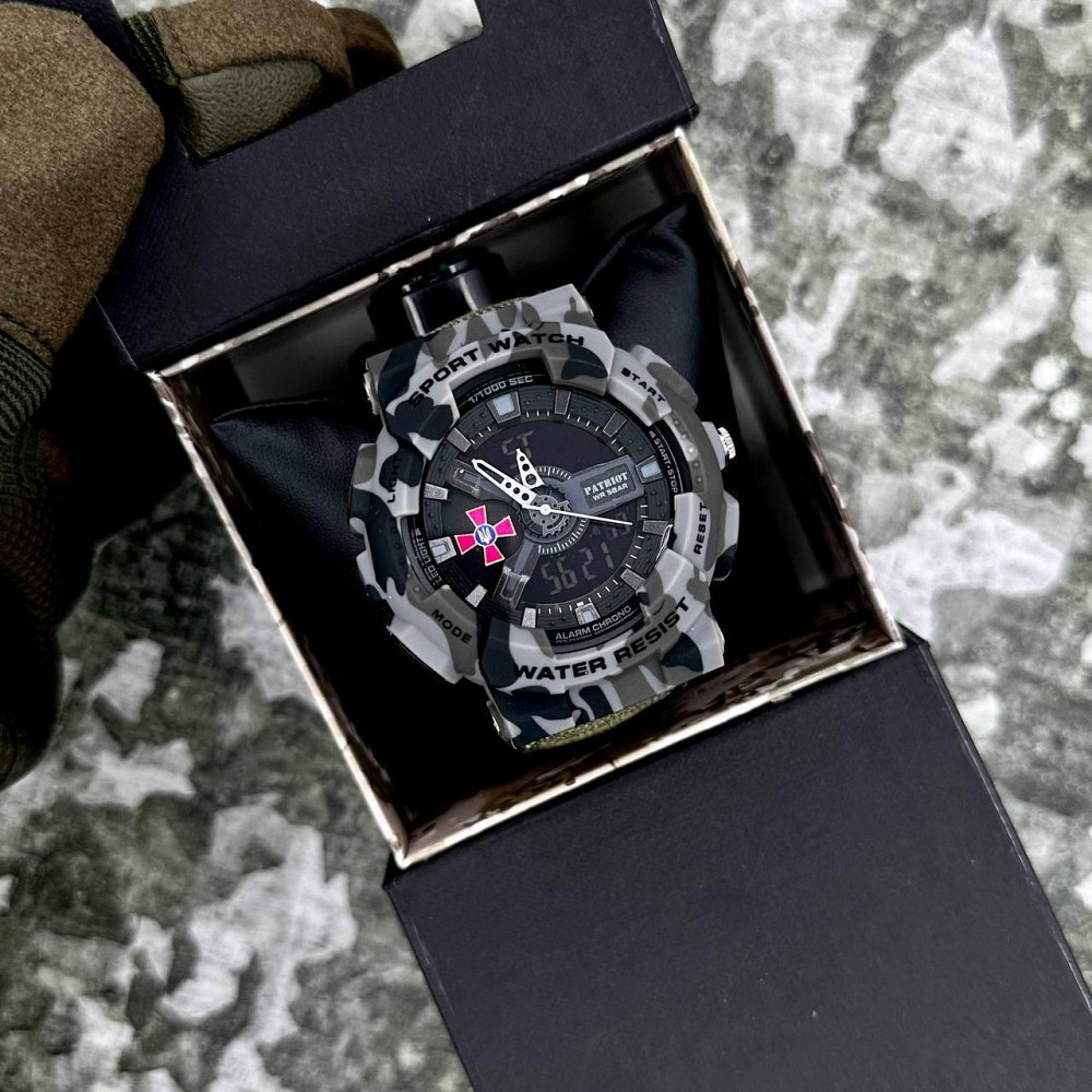 Patriot 005CMGYSU ЗСУ Сірий камуфляж Паракордовий ремінець Army Green + Коробка SBR Киев - изображение 4