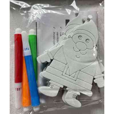 Ялинкова іграшка Chomik Комплект прикрас для розфарбовування 3 шт 10см та флома (5900779878952_2) Вінниця