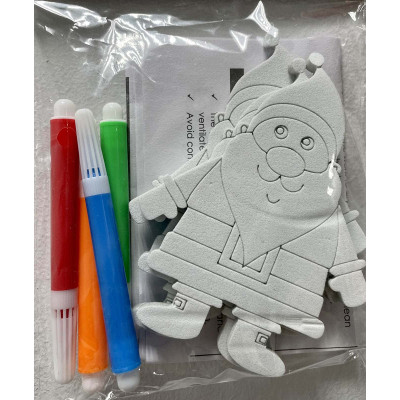 Ялинкова іграшка Chomik Комплект прикрас для розфарбовування 3 шт 10см та флома (5900779878952_2) Вінниця - фото 1