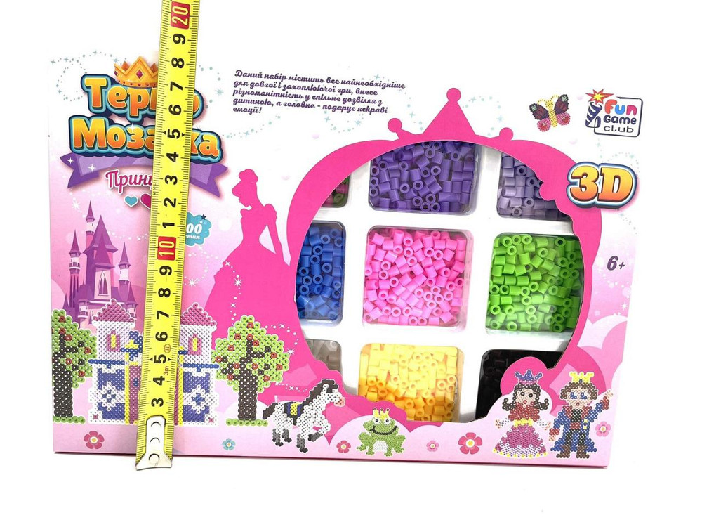 Термомозаїка 4FUN Game Club Принцеса 4000 намистин 3Д фігурки (22036) Чернигов - изображение 3
