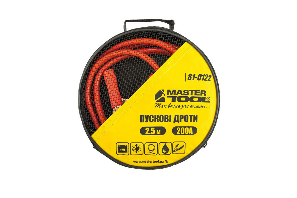 Дріт пусковий MASTERTOOL 200 А 2.5 м 81-0122 Рівне - фото 4