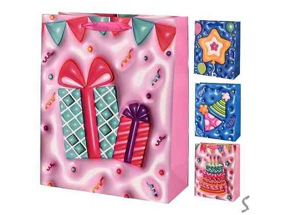Пакет подарунковий S Sweets 3D 18*23*8см паперовий R98654 ТМ STENSON Київ