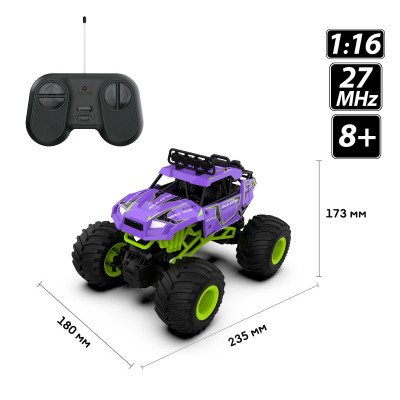 Радиоуправляемая игрушка Sulong Toys Bigfoot Off-road - Violet (1:16, 27 МГц (MHz)) (SL-358RHV) Винница - изображение 4