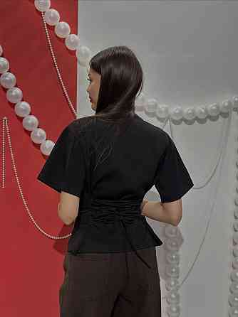 Жіноча базова повсякденна футболка з імітацією корсету Одеса