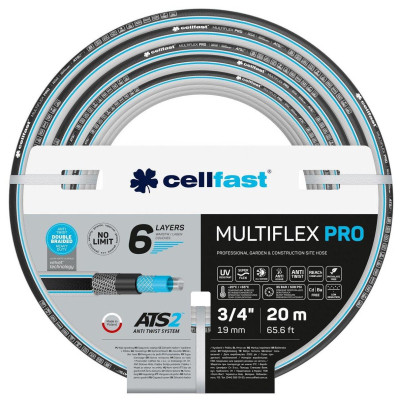 Поливочный шланг Cellfast MULTIFLEX PRO 3/4&quot; 20м, 6 слоев, до 35 Бар, -20…+65°C (13-820) Винница - изображение 1