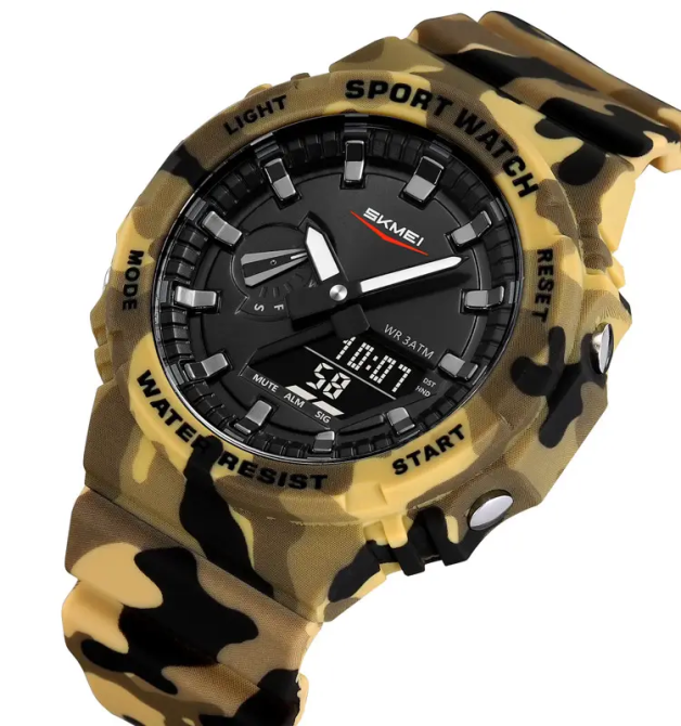 Чоловічий наручний годинник Skmei 2351 (Хакі камуфляж) Київ - фото 5