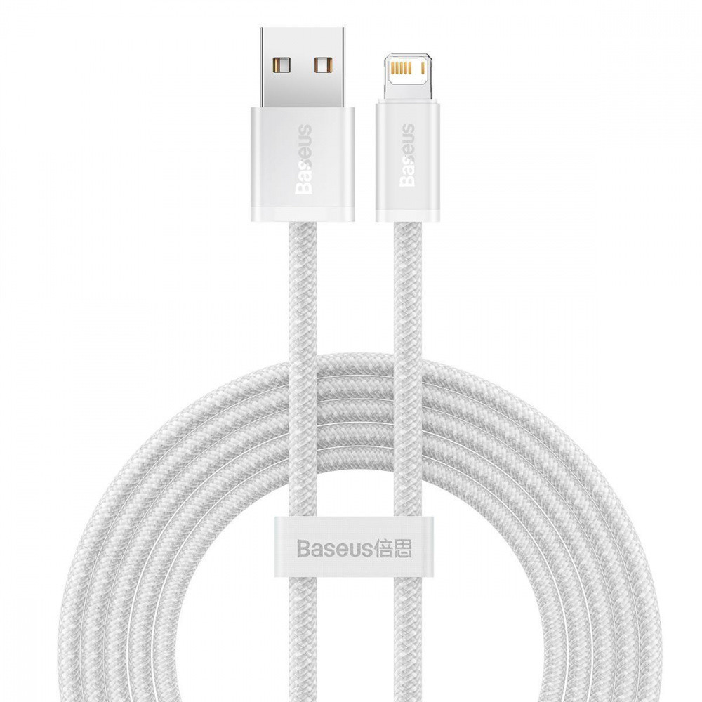Кабель Baseus Dynamic Series Fast Charging Lightning 2.4A 2м білий Львів - фото 1