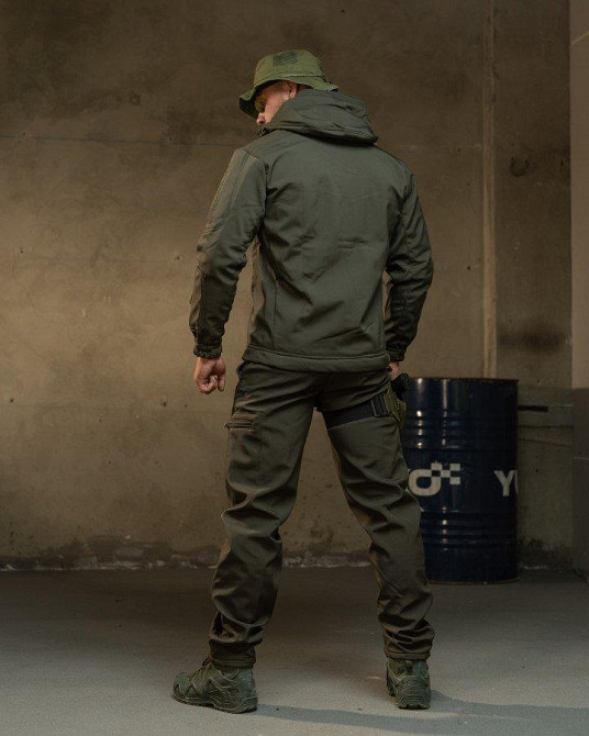 Демисезонный тактический костюм софтшел Softshell ROCKET олива  НП4862 Одесса - изображение 4