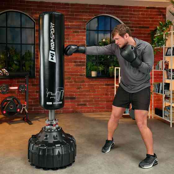 Боксерські рукавиці Hop-Sport HS-BG12 12oz чорні Київ
