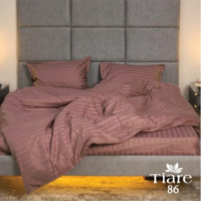 Постільна білизна Tiare 86 Сатин Страйп Кольоровий полуторний (86_Stripe_pl) Вінниця - фото 1