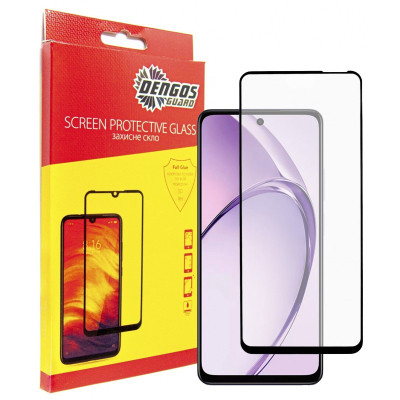 Скло захисне Dengos Full Glue OPPO A40m Black (TGFG-413) Вінниця - фото 1
