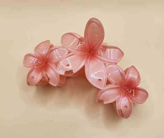 Заколка-крабік квітка Червоний Смела