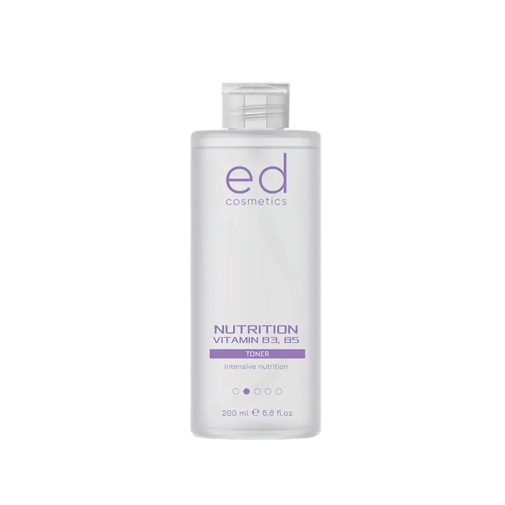 Питательный тоник с ниацинамидом и пантенолом NUTRITION TONER VITAMIN B3, B5 ED Cosmetics, 200 мл Днепр - изображение 1
