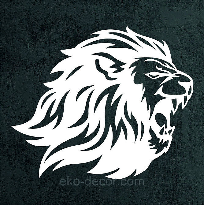Настенный декор Панно  «Лев»  Декор на стену 110*90 см, Белый Киев - изображение 6