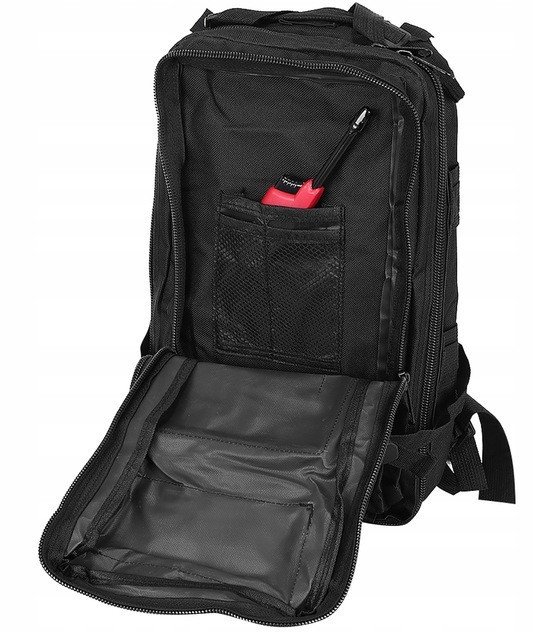 Тактический Рюкзак 26 литров многофункциональный 5 отделений Trizand (23089) Black Нововолынск - изображение 2