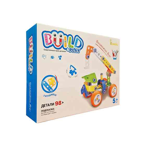 Конструктор Build&Play "Автокран" HANYE J-7702, 98 елементів Вінниця