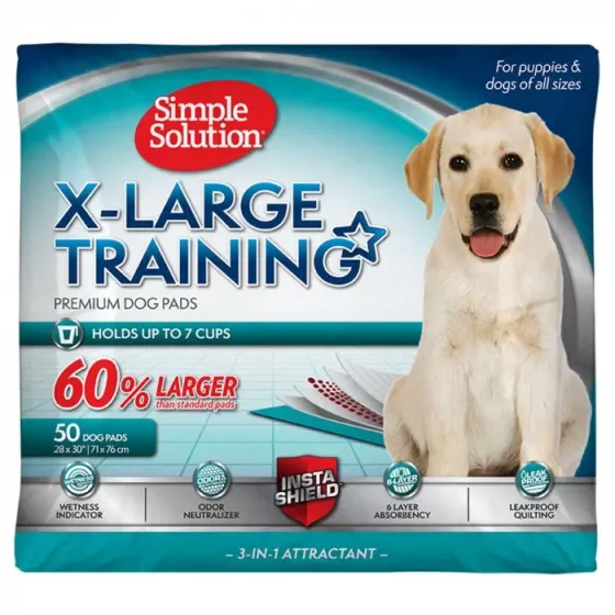 Simple Solution X-LARGE training pads (Симпл Солюшн) большие пеленки 71x76 см для собак 50 шт. Запорожье