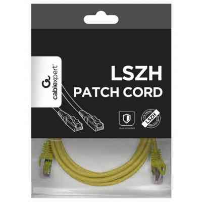 Патч-корд 0.5м S/FTP Cat 6A CU LSZH yellow Cablexpert (PP6A-LSZHCU-Y-0.5M) Винница