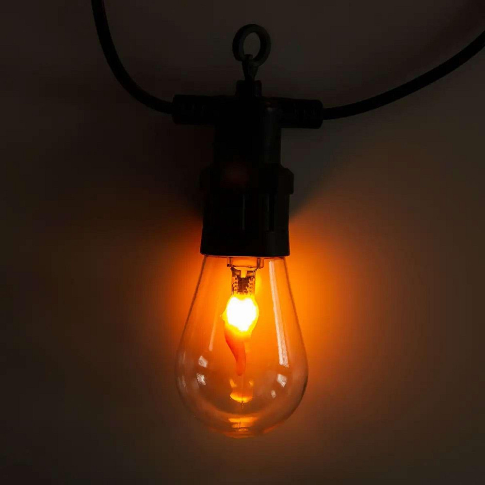 Ретро гірлянда вулична 10 LED лампочок 5 метрів А60 Київ - фото 9