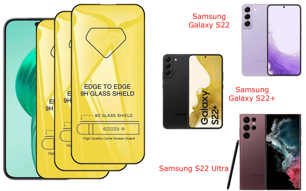 Захисне скло DefenzoGlass для Samsung Galaxy S22, S22+, S22 Ultra – подвійна міцність Київ - фото 3