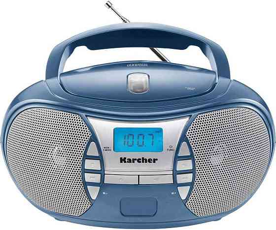 Портативний CD-програвач Karcher RR 5025-C синій CD/FM, AUX-In, мережа/батарейки, стерео 2x1.1 Вт Київ