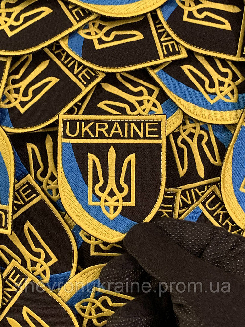 Шеврон ukraine (Форма щит. На липучці) Розмір 8x7см Київ - фото 5