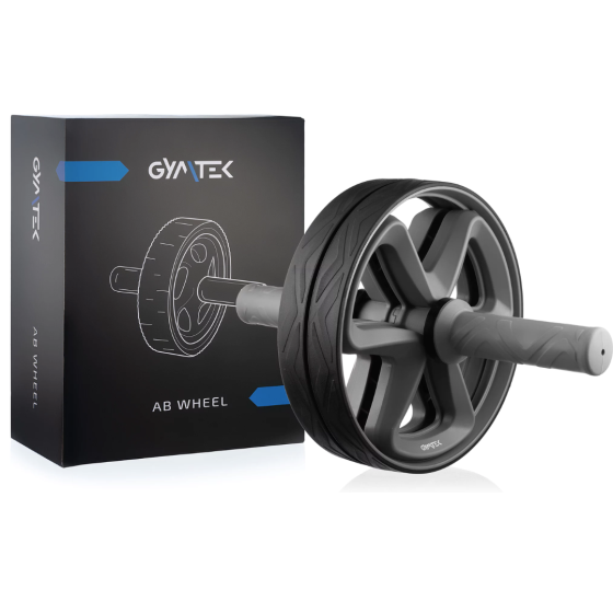 Ролик для пресу подвійний Gymtek чорний Київ