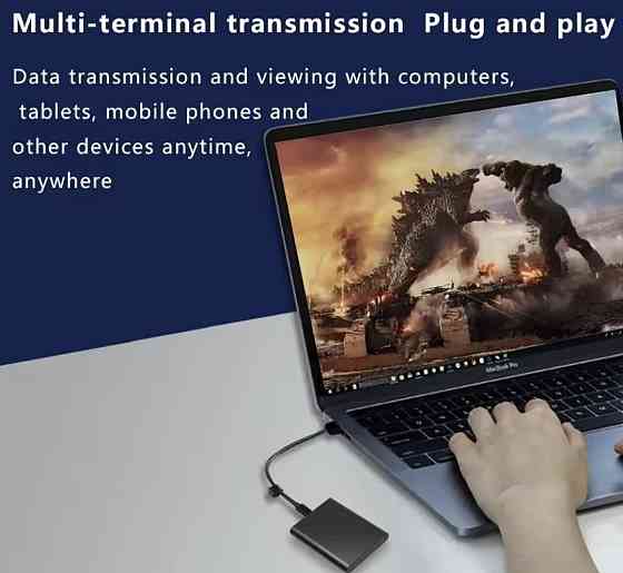 Портативный внешний жесткий диск SSD 1TB мини накопитель. Киев