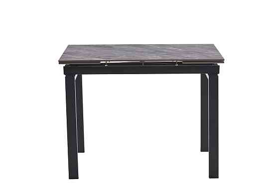 Стіл Оріон 100(+25+25)*70, чорн/керам  Армані грей Київ